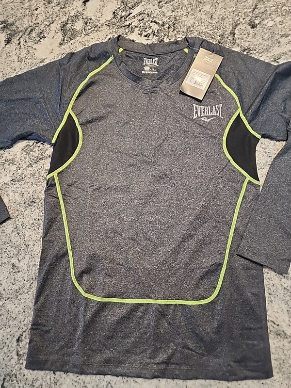 Nwt Everlast Evercool Long Sleeve Shirt Compression Black Large Boxing B17 gallery