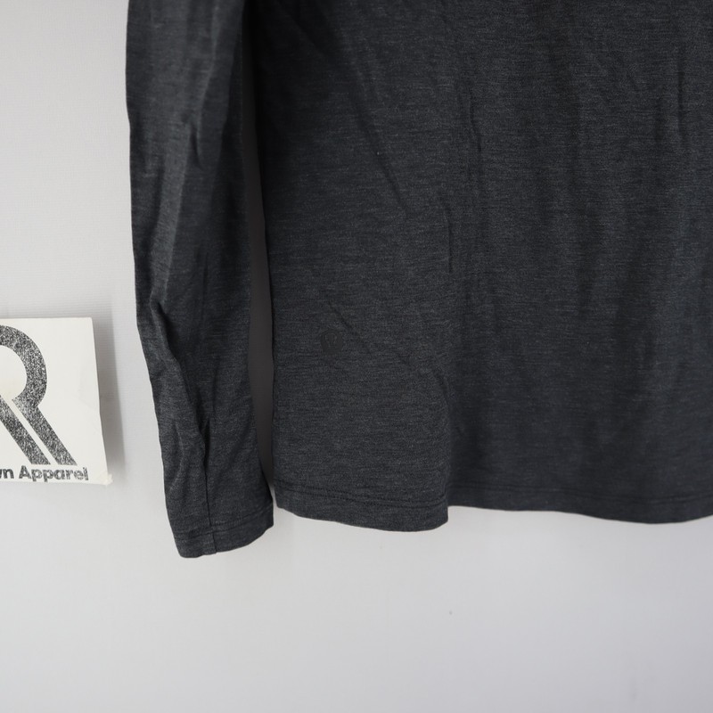 Lululemon Mens Large 5 Year Basic Henley Long Sleeve Shirt Heathered Dark Gray gallery
