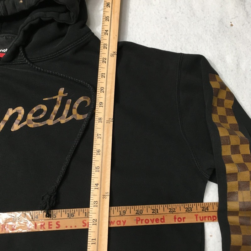 connetic Sweatshirt Men'slarge Surfboards Hoodie Surf black Checkered sleeves gallery