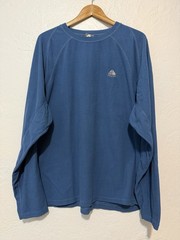 Nike ACG Waffle Texture Fleece Long sleeve Shirt XXL Blue
