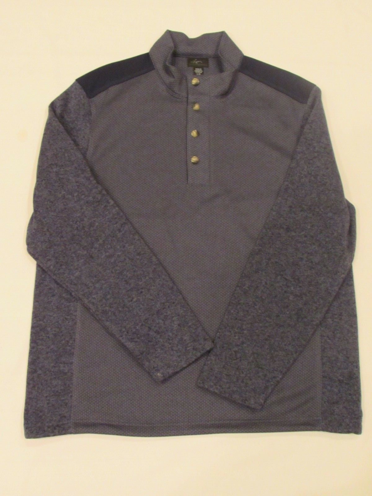 NEW MEN’S GREG NORMAN MODERN HERITAGE FABRIC-BLOCKED PULLOVER, LARGE, PICK COLOR gallery