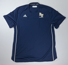 Adidas Climacool Mens XL Shirt Blue BU Baseball Jersey Training Tee Team Issued