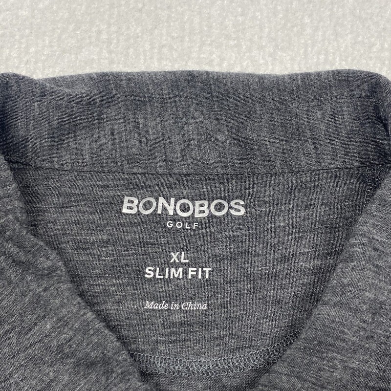 Bonobos Golf Polo Shirt Slim Fit Mens XL Gray Short Sleeve gallery