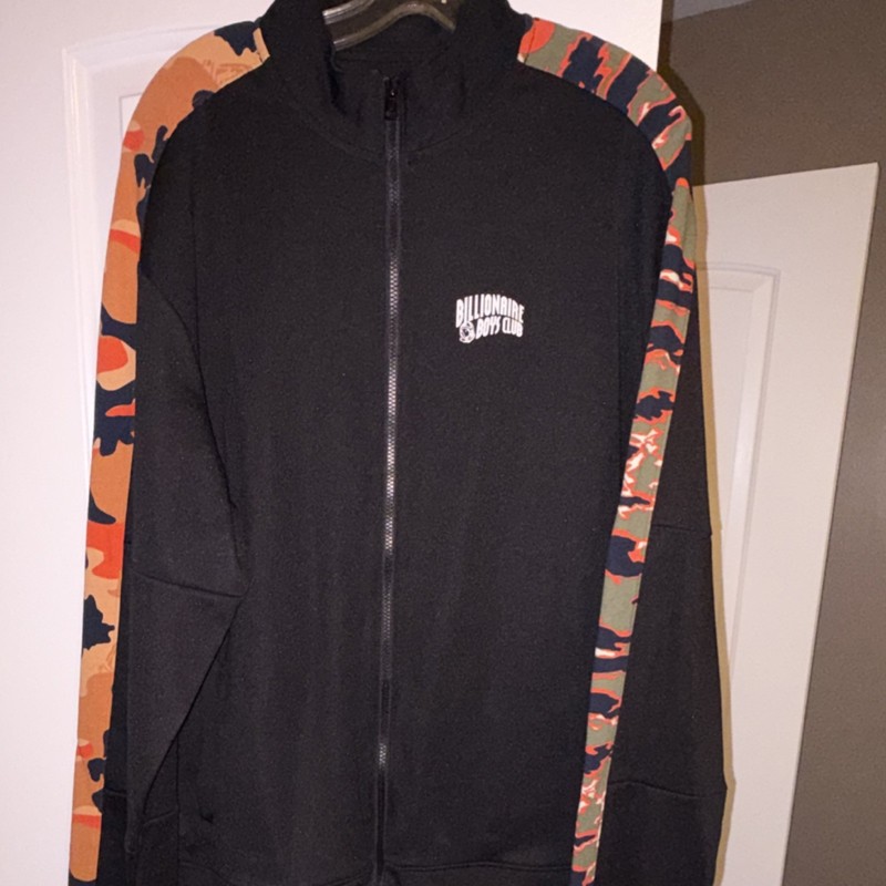 Billionaire Boys Club Full Zip Camouflage Jacket Black Orange Green XXL gallery