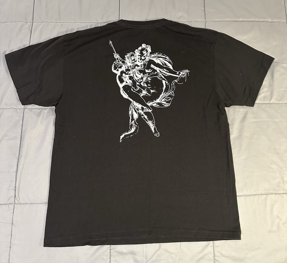 Black Scale Dancing With The Devil Graphic T-Shirt Mens Size XL Black/White