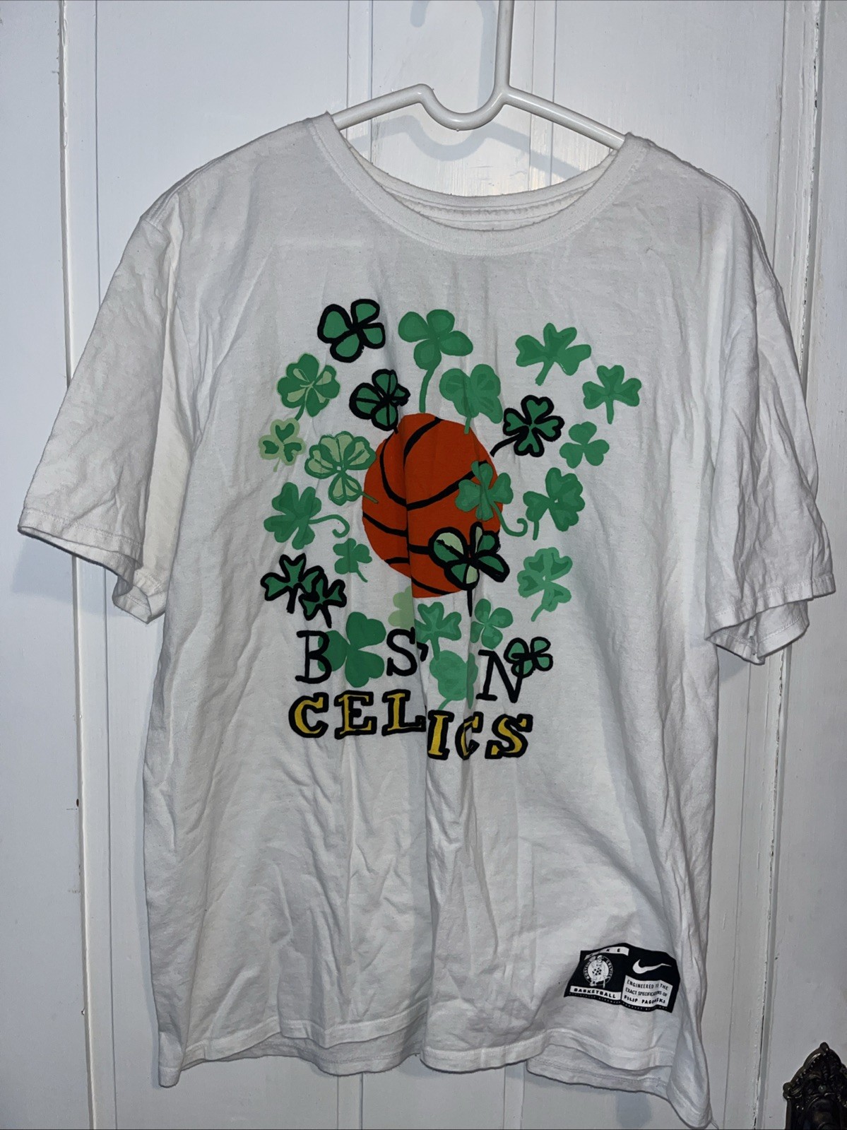 NIKE X NBA Boston Celtics Filip Pagowski T-shirt WHITE T-SHIRT XL gallery