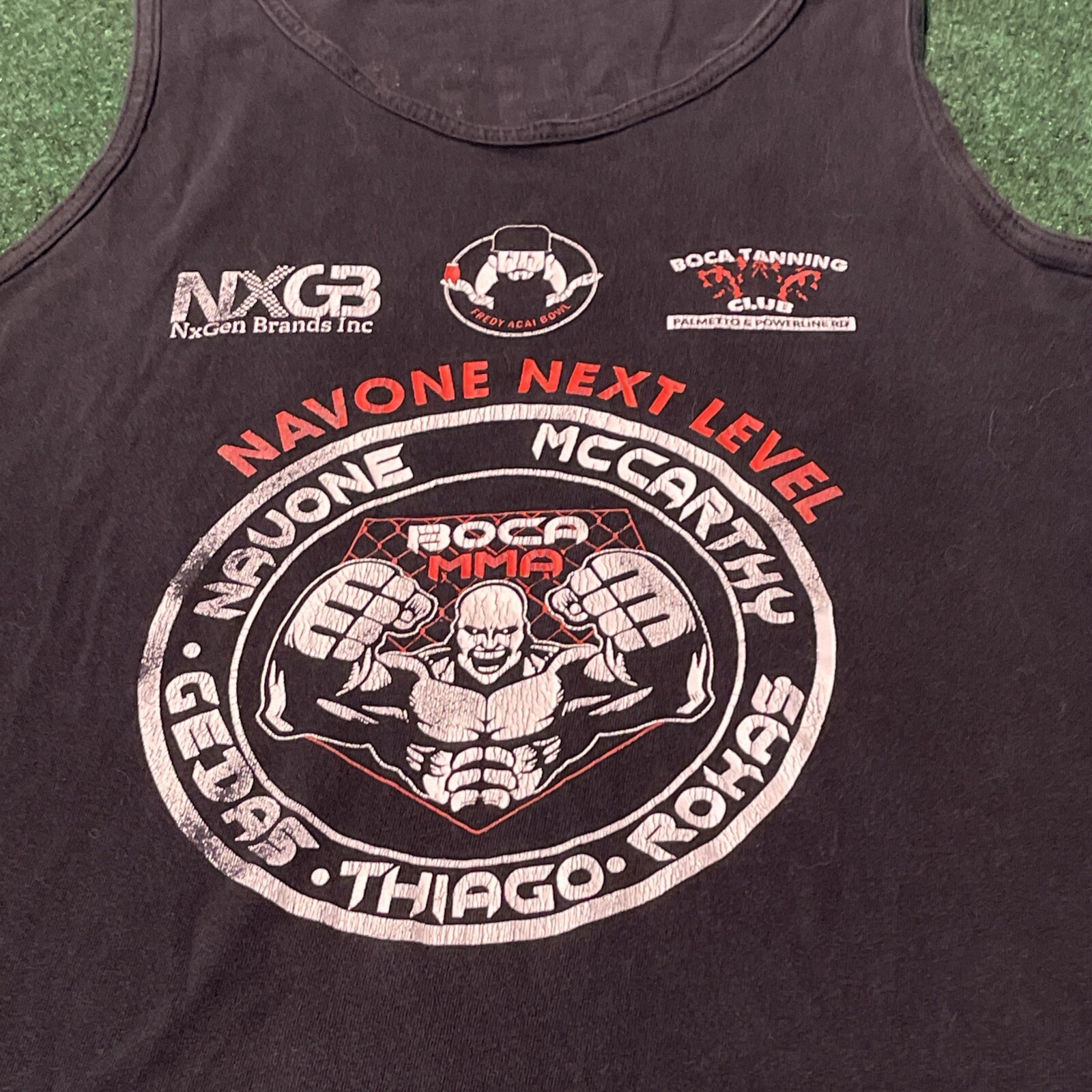 Navone Next Level Boca MMA Coacher Corner Juice Bar Tank Men Measurements gallery