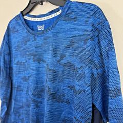 WWE Tapout Blue Camo Performance Stretch Shirt Men’s Size XL