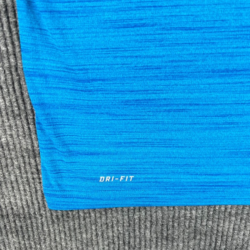 Nike Dri Fit Shirt Mens XL Extra Large Blue Long Sleeve Workout Active Casual gallery