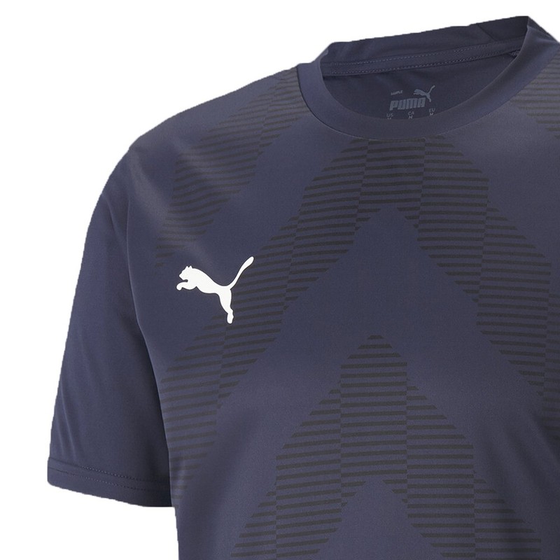 PUMA Teamglory Crew Neck Short Sleeve Soccer Jersey Mens Blue 70501706 gallery