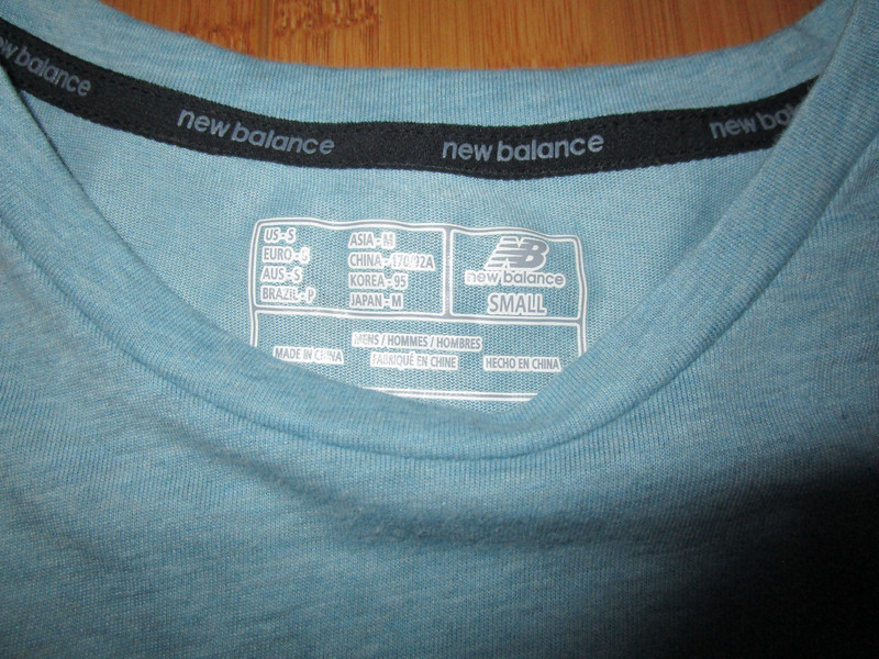 New Balance Men's NB Dry Long Sleeve Light Blue Shirt Men's Small cotton blend gallery