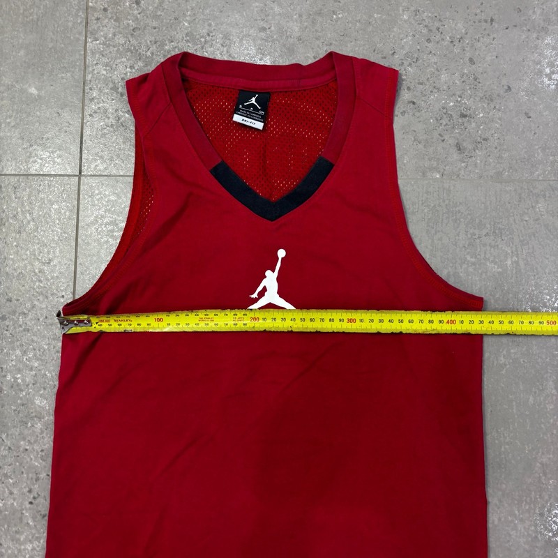Nike Jordan Basketball Tank Men's S Red Dri-Fit Logo 23 Mesh gallery