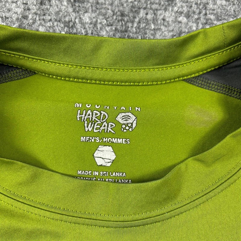 Mountain Hardwear Shirt Mens Medium Green Long Sleeve Hiking Performance Base gallery