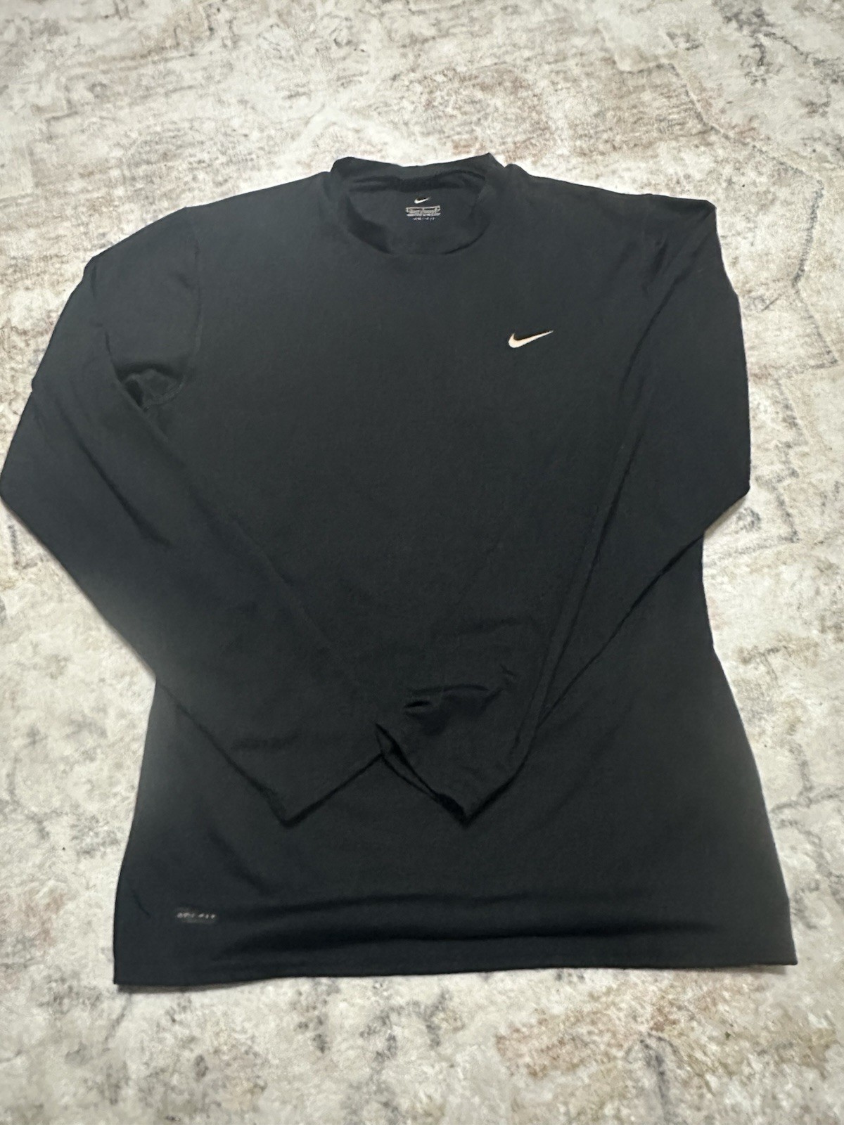 Nike Dri-FIT Compression Long Sleeve Crew Neck Shirt Black Men’s L gallery