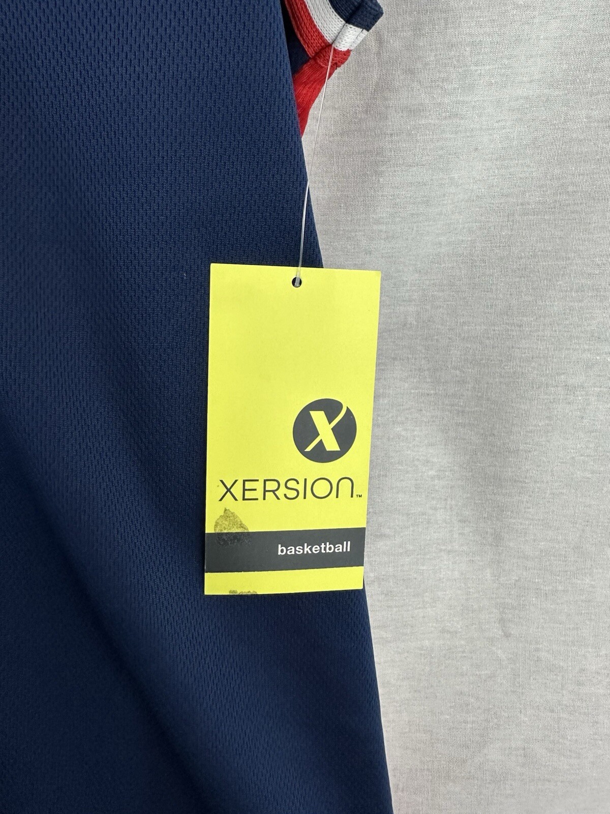 NWT Xersion Men's Basketball Jersey "West" Navy Blue Red gallery
