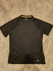 Tek Gear Men’s T-Shirt XL Black Polyester Performance Athletic Tee Used