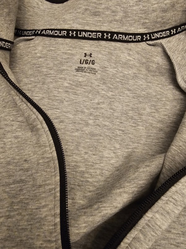 NWT Under Armour Unstoppable Fleece Half Zip Men's L Heather Gray NWT gallery