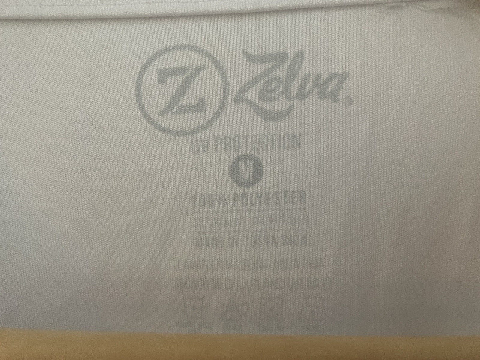 Zelva UV Protection Men's Sport Fishing Costa Rica 100% Polyester Shirt White M gallery