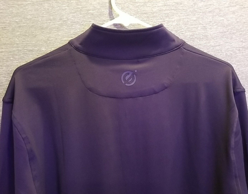 NEW GreenSide Golf Men's Medium 1/4 Zip Pullover Long Sleeve Stretch Navy Blue gallery