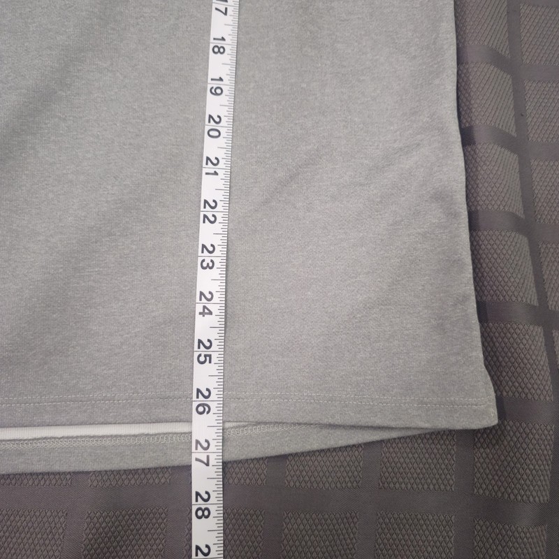 Nike Dri-FIT Men's Gray Solid Logo Crew Neck Short Sleeve T-Shirt Size S gallery