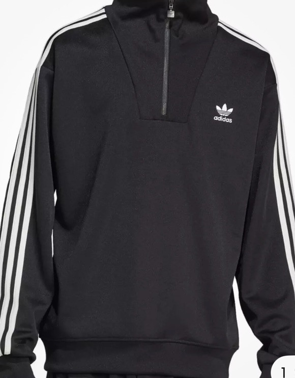 NWT Men’s Authentic Original Black 1/4 Zip Funnelneck Track Top Size Medium