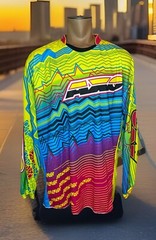 AXO MX Gear Sport Long Sleeve Jersey Shirt Bright Colors Motor cross Shirt XXL
