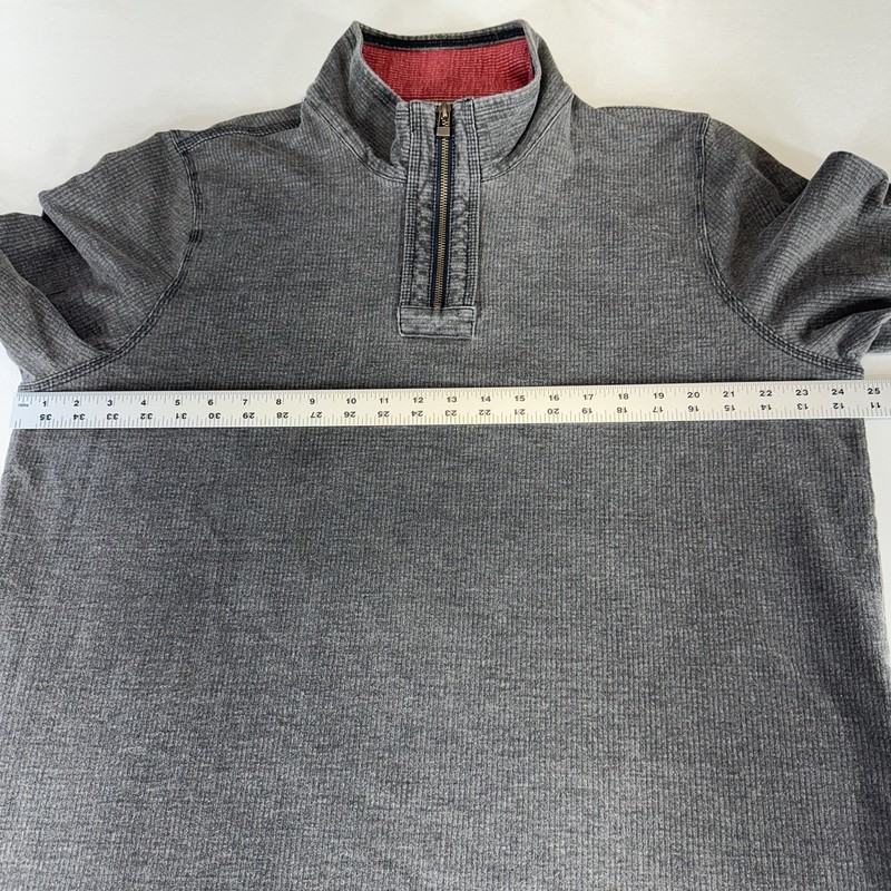 Carbon 2 Cobalt 1/4 Zip Shirt Mens Large L Gray Long Sleeve Henley Pullover gallery
