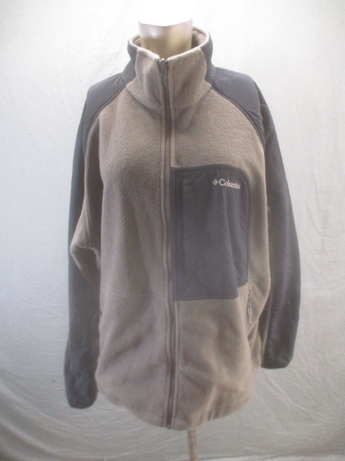 Columbia Size XL Mens Multicolor Fleece Full Zip High Collar Outdoor Jacket 229 gallery