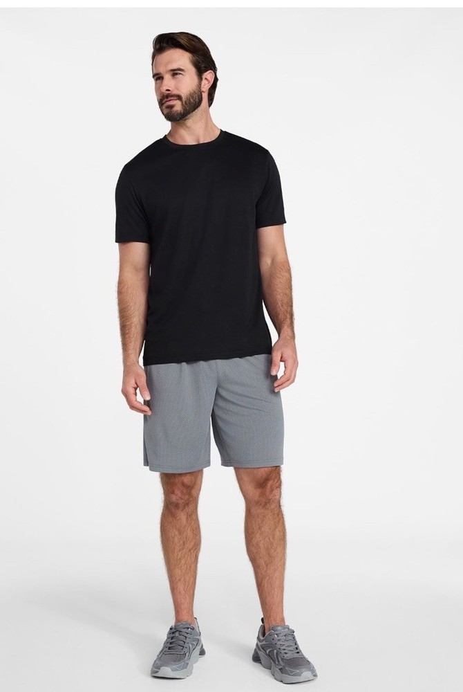 Athletic Works Men's Core Active Fit Short Sleeve Black T-Shirt Small
