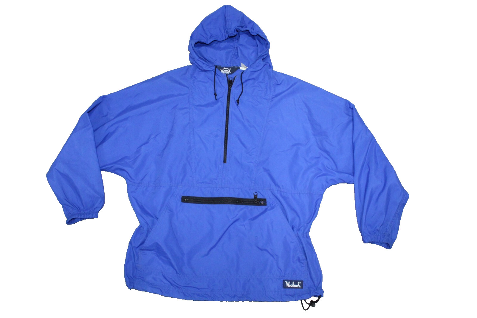 Vintage Woolrich Jacket Mens Large Blue Pullover Anorak Windbreaker Hooded Adult gallery