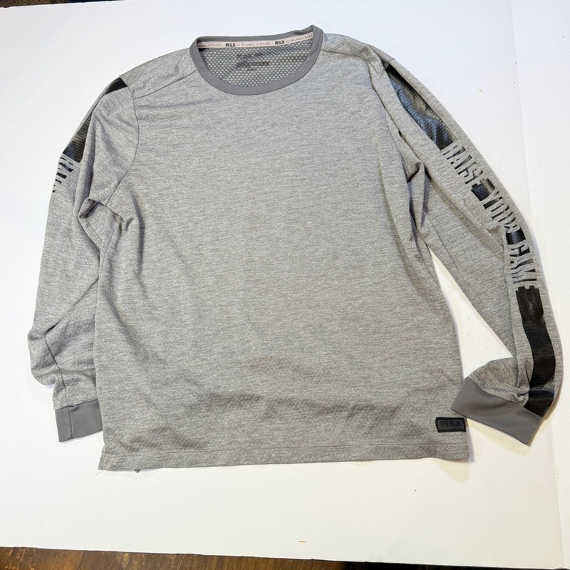 MSX by Michael Strahan Long Sleeve Raise Your Game M Men's Gray Long gallery