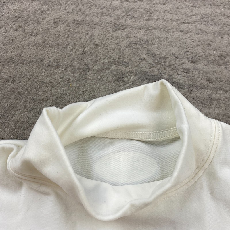 Under Armour ColdGear Fitted Mock Neck Shirt Large White Performance Gym Mens gallery