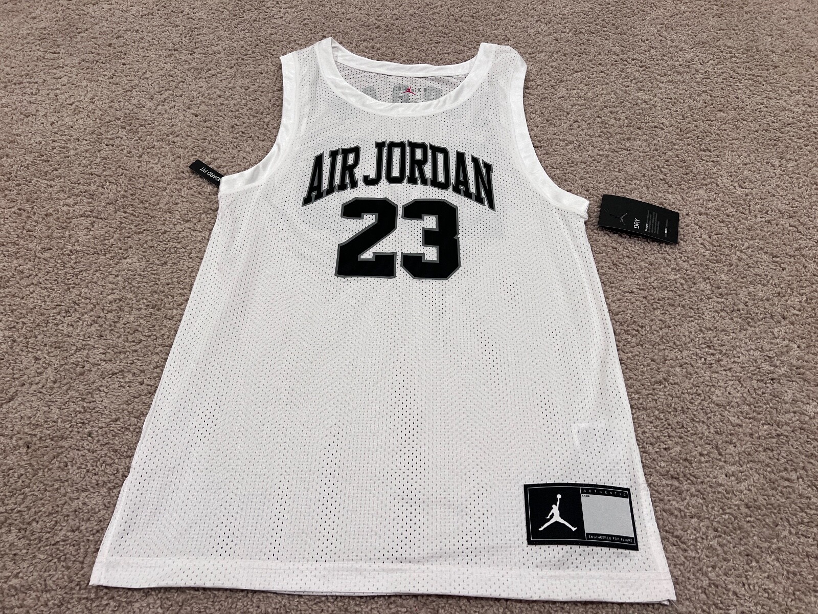 Nike Air Jordan 23 black white All Star Game jersey distressed retro S GOAT MVP gallery