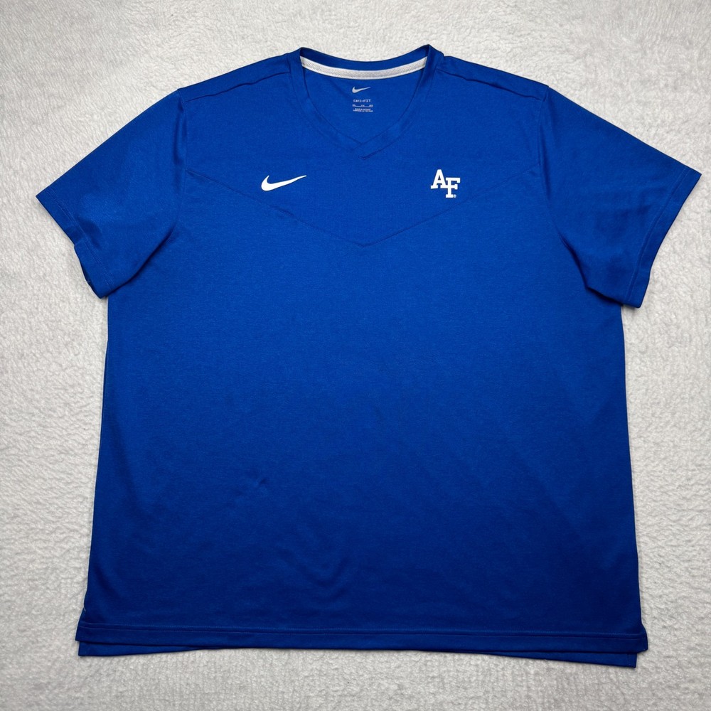 Air Force Falcons Nike Dri-Fit T-Shirt Royal Blue Men's Size 3XL