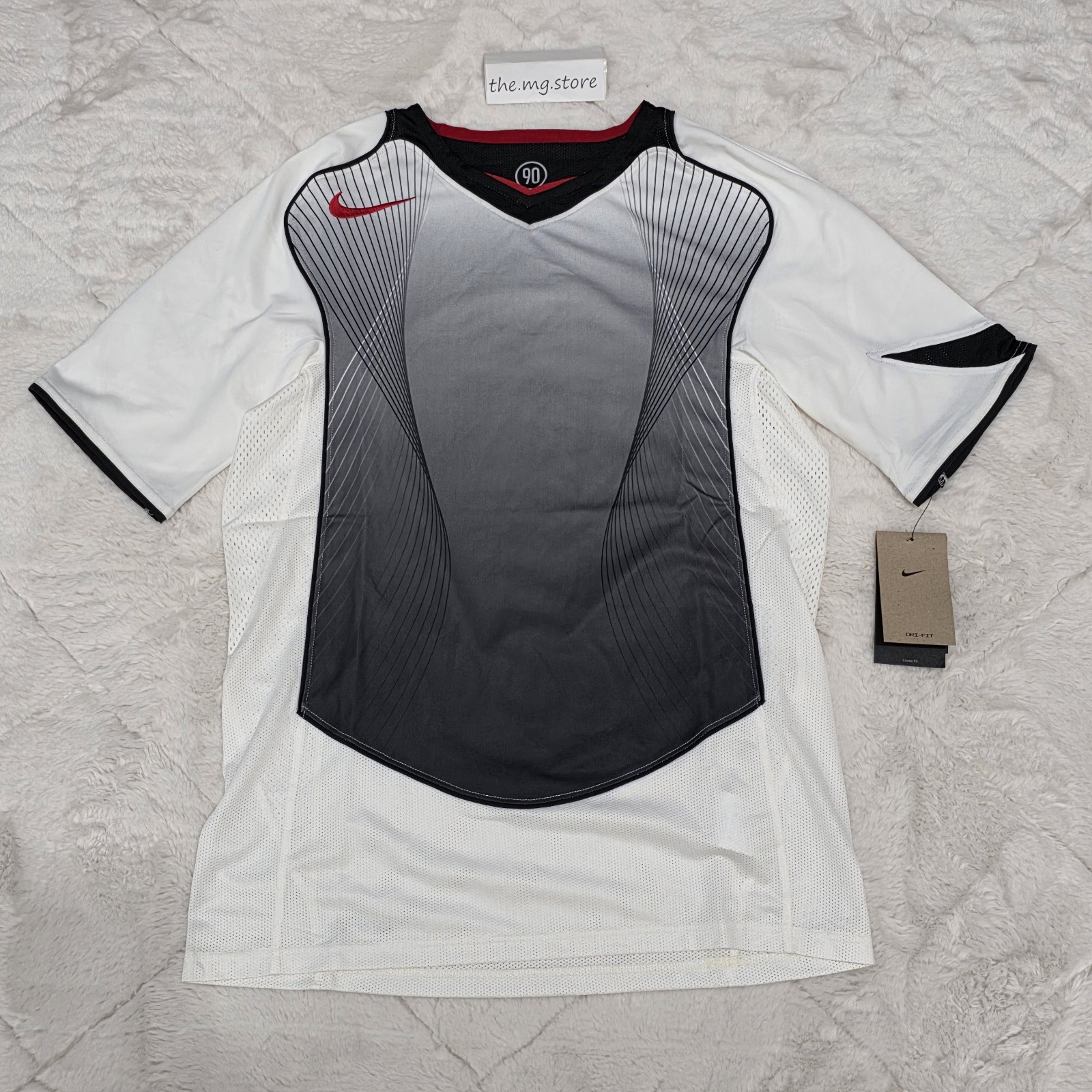 Nike Total 90 Dri-Fit Soccer Jersey White Loose-Fit Men's Sz Large HV1178-133 gallery