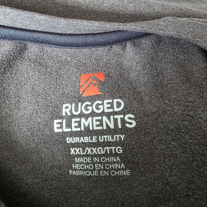 Rugged Elements Mens Long Sleeve Shirt Dark Gray XXL Durable Utility gallery