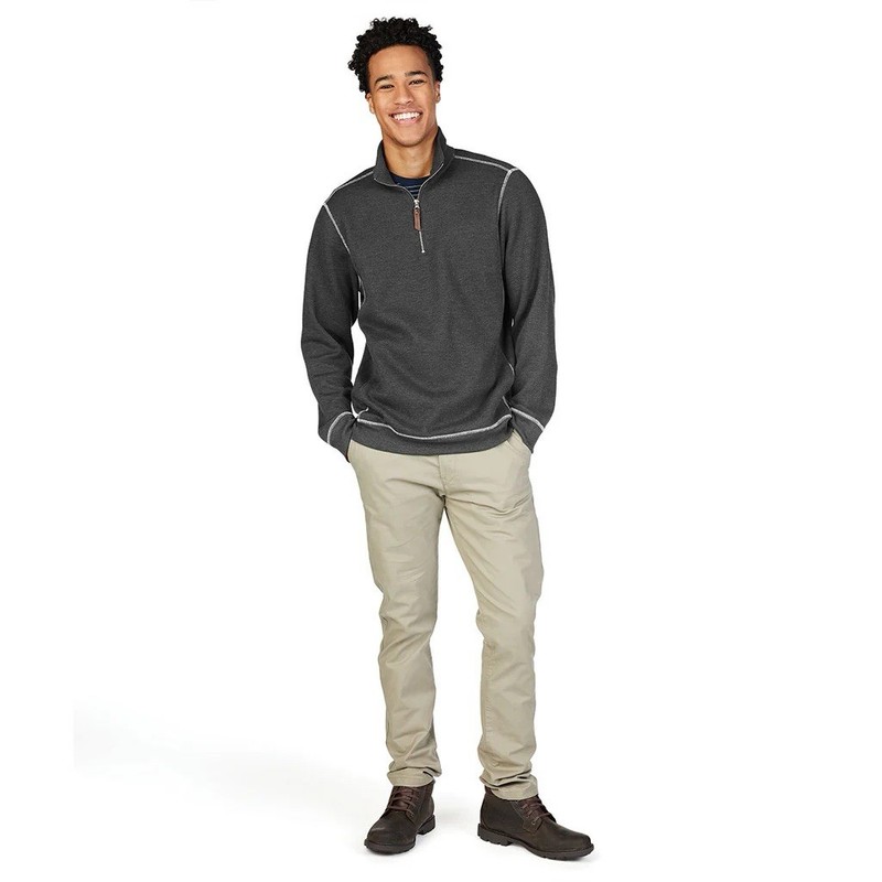 Men's Conway Flatback Bib Pullover Style 9910 Charles River Apparel, Grey, LARGE gallery