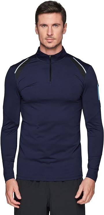 RBX Active Men's Performance Lightweight Super Soft Long Sleeve 1/4 Zip Shirt