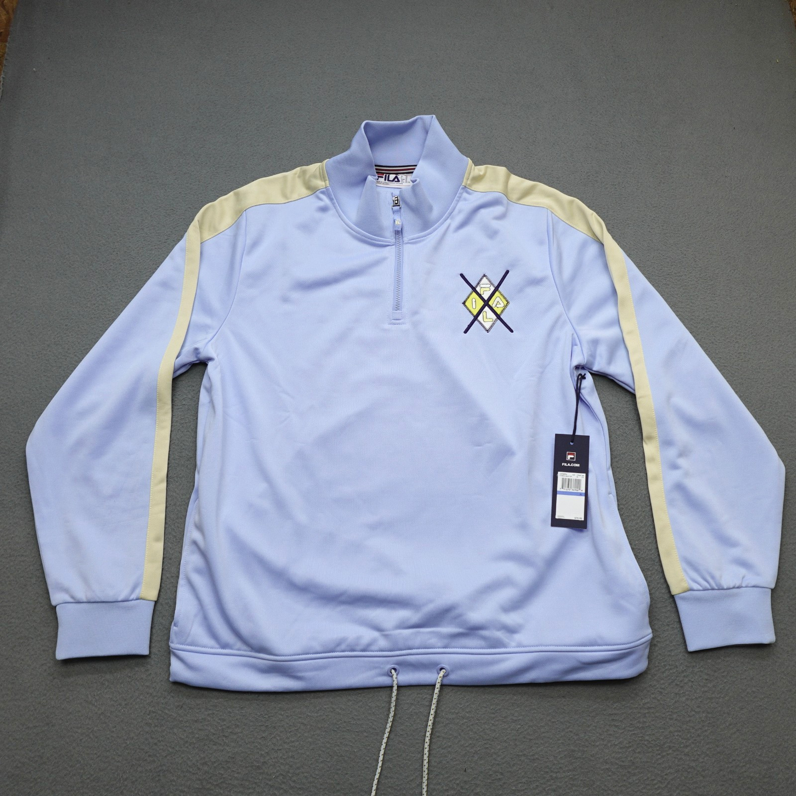 NWT Fila Costa Performance 1/2 Zip Sweater Men's Size XL Long Sleeve Blue gallery