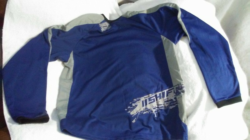 SHIFT Racing Long Sleeve Shirt Blue/Silver XL Mens gallery