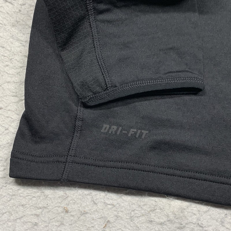 Nike Shirt Training 1/4 Zip Mens Medium Dry Fit Black 543223-010 Long Sleeve gallery