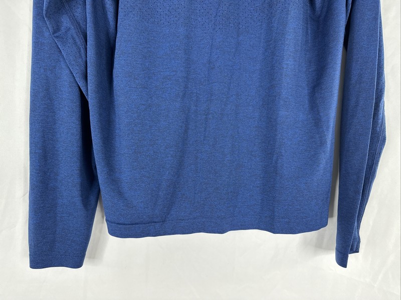 Rhone Session 1/4 Zip Athletic Shirt Mens Size S Blue Long Sleeve Running Gym gallery