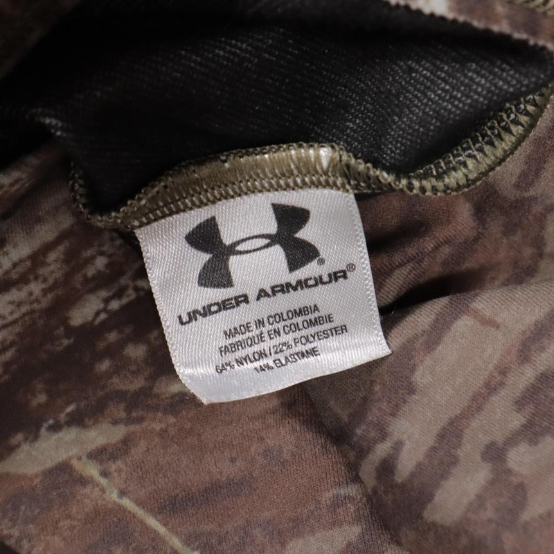 Under Armour Compression Mossy Oak Camo Shirt Mens Large Brown Hunting Baselayer gallery