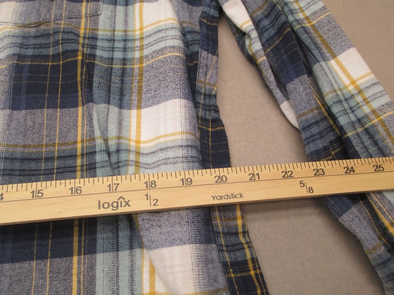 Eddie Bauer Size L Tall Mens Multicolor Plaid 100% Cotton Button Up Shirt 339 gallery