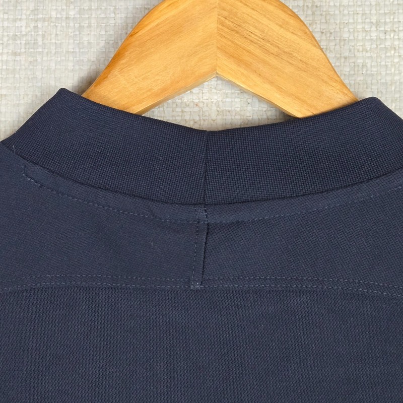 VTG NIKE GOLF Size XL Mens Performance Mock Neck Polo Shirt Short Sleeves Blue gallery