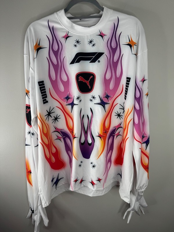A$AP Rocky × Puma F1 Long Sleeve Collab Shirt w/ Gloves Men’s Size M White gallery