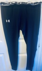 Under Armour Men’s, Heat Gear, Black, Fitted, Long, Compression, Large