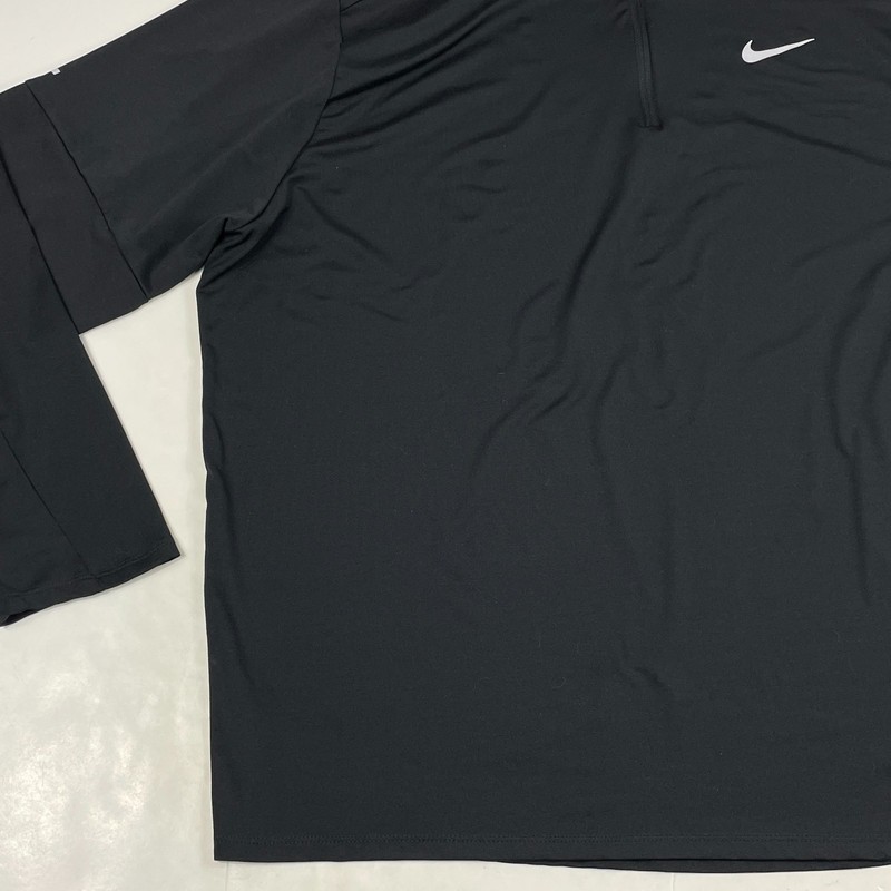 Nike Shirt Mens 2XL XXL Black Dri Fit 1/4 Zip Pullover Golf Running Workout Gym gallery