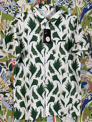 Nike Men’s Nigeria Football Feather Printing Woven Short Sleeve Shirt Size Small