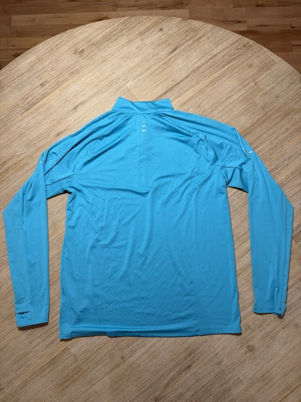 Nike Stride Running 1/4 Quarter Zip Pullover Mens Medium Teal HV2180-345 NEW gallery